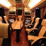 Limo Bus, a luxurious coach, a “moving conference center of the highest standards”