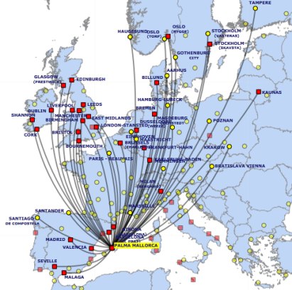 RYANAIR ANNOUNCES NEW PALMA BASE (NO 49) FOR 2012